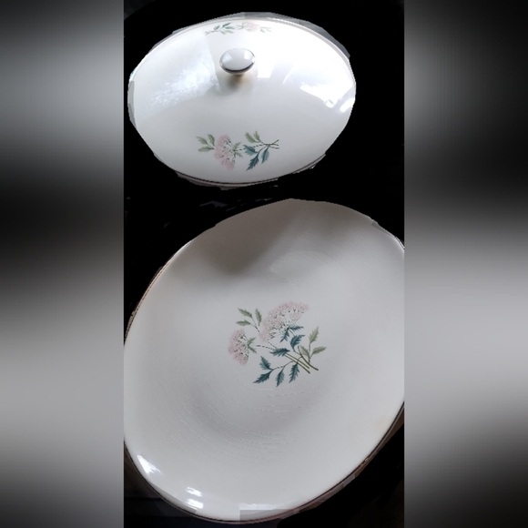 Gft? iLifetime China Co. "Ming pattern"  round lidded serving bowl and platter - Picture 3 of 13